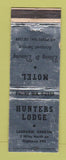 Matchbook Cover - Hunters Lodge Motel Lakeview OR WEAR