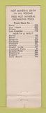 Matchbook Cover - Hunters Lodge Motel Lakeview OR WEAR
