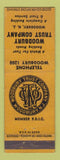 Matchbook Cover - Woodbury Trust Company NJ low phone #