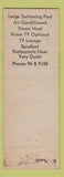 Matchbook Cover - Perry Motor Court Perry FL