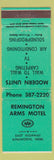 Matchbook Cover - Remington Arms Motel Ainsworth NE