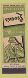 Matchbook Cover - Leven's Mens Clothes Ogden UT WORN