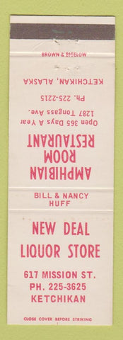 Matchbook Cover - New Deal Liquor Store Ketchikan AK