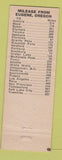 Matchbook Cover - Texan Motel Eugene OR