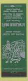 Matchbook Cover - Athenian Cafe Fresno CA