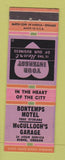 Matchbook Cover - Bontemps Motel McCulloch's Garage Burns OR