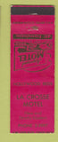 Matchbook Cover - LA Crosse Motel WI? WEAR