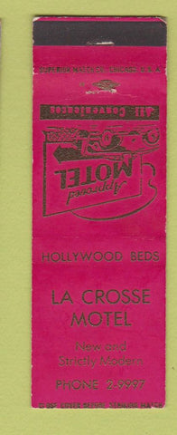 Matchbook Cover - LA Crosse Motel WI? WEAR