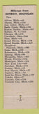 Matchbook Cover - Dearborn Towne House Motel Dearborn MI