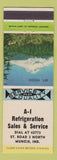 Matchbook Cover - A1 Refrigeration Sales Service Muncie IN