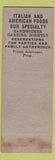 Matchbook Cover - Colony Restaurant Grill Binghamton NY WEAR