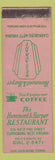 Matchbook Cover - Hammond and Harper Restaurant Clarksburg WV WEAR