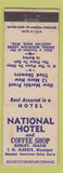 Matchbook Cover - National Hotel Jackson Hole WY