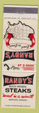 Matchbook Cover - Randy's Steaks Newton KS