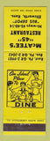 Matchbook Cover - McTee's 45 Restaurant Ellsworth KS