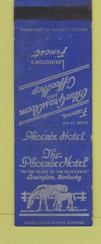 Matchbook Cover - Phoenix Hotel Lexington KY