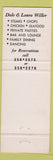 Matchbook Cover - Country Inn Supper Club Douglas WY