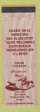 Matchbook Cover - Chaparral Motel Pendleton OR