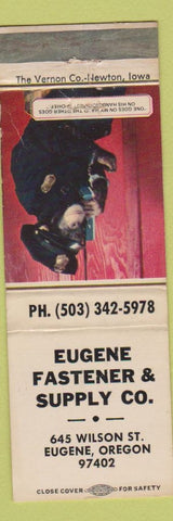 Matchbook Cover - Eugene Fastener Supply Eugene OR