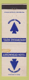 Matchbook Cover - Arrowhead Hotel Burns OR WORN