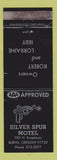 Matchbook Cover - Silver Spur Motel Burns OR WEAR