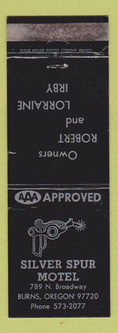 Matchbook Cover - Silver Spur Motel Burns OR WEAR