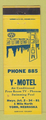 Matchbook Cover - Y Motel York NE