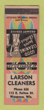 Matchbook Cover - Larson Cleaners Waupaca WI