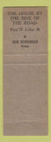 Matchbook Cover - Motel Stonewall Ballinger TX WEAR