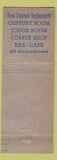 Matchbook Cover - Hotel Commodore New York City