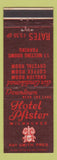 Matchbook Cover - Hotel Pfister Milwaukee WI