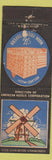Matchbook Cover - Warm Friend Tavern Holland MI windmill
