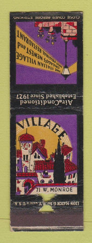 Matchbook Cover - Italian Village Chicago IL WEAR
