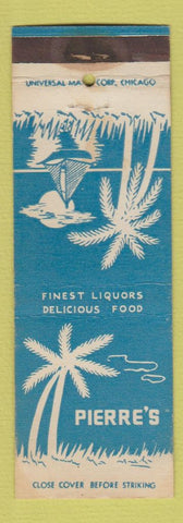 Matchbook Cover - Pierre's  Chicago? WORN