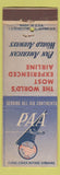 Matchbook Cover - Pan American Airlines
