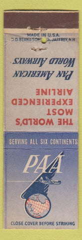 Matchbook Cover - Pan American Airlines