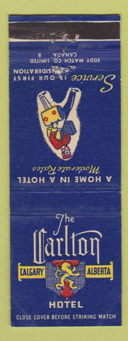 Matchbook Cover - Carlton Hotel Calgary AB WEAR