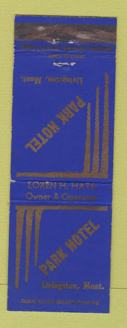 Matchbook Cover - Park Hotel Livingston MT