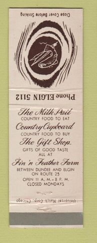 Matchbook Cover - Milk Pail Dundee IL