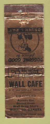 Matchbook Cover - Wall Cafe Wall  SD WORN