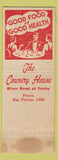 Matchbook Cover - Country House Des Plaines IL low phone # WORN