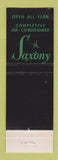 Matchbook Cover - Saxony Hotel Miami Beach FL Feature