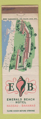 Matchbook Cover - Emerald Beach Hotel Nassau Bahamas WEAR
