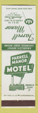 Matchbook Cover - Farrell Manor Motel Amarillo TX