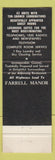 Matchbook Cover - Farrell Manor Motel Amarillo TX