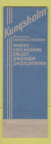 Matchbook Cover - Kungsholm Chicago IL Swedish Smorgasbord