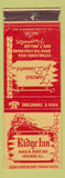 Matchbook Cover - Ridge Inn Chicago IL