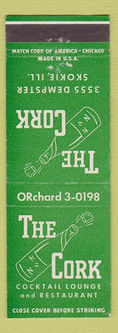 Matchbook Cover - The Cork Skokie IL restaurant