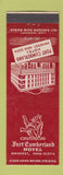 Matchbook Cover - Fort Cumberland Hotel Amherst NS