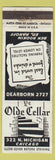 Matchbook Cover - Ye Olde Cellar Chicago IL